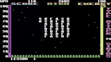 C64 Type Attack SPACE INVADERS WITH WORDS 1982Sirius Software COMMODORE 64