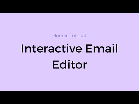 Interactive Email Editor