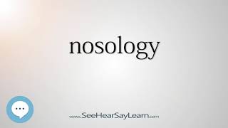 nosology - Smart & Obscure English Words Defined 👁️🔊🗣🧠✅