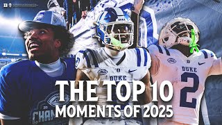 DUKE FOOTBALL'S TOP 10 MOMENTS OF 2025