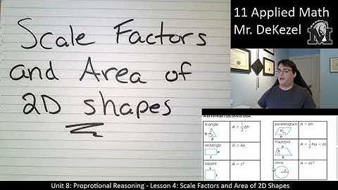 8.4 Scale Factors and Area of 2D Shapes - Applied Math