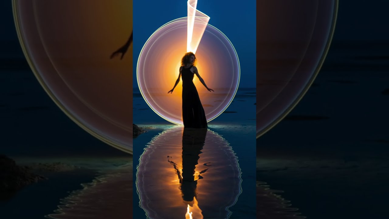Light-Painting session on water