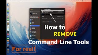How to REMOVE Command Line Tools (for real!)