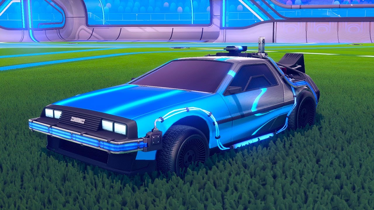 Новые наклейки "Машина времени из фильма "Назад в будущее" так круто смотрятся в Rocket League!!