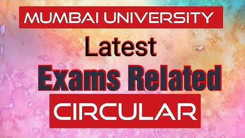 Mumbai univerdity circular I exams circular I IDOL  exams