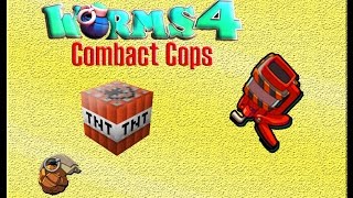 Worms 4 Combact Cops Yet TNT and Wizards (Silicon Weapon in this Mission)