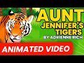 Aunt jennifers tigers  animated explanation in hindi  class 12 questions notes poetic devices