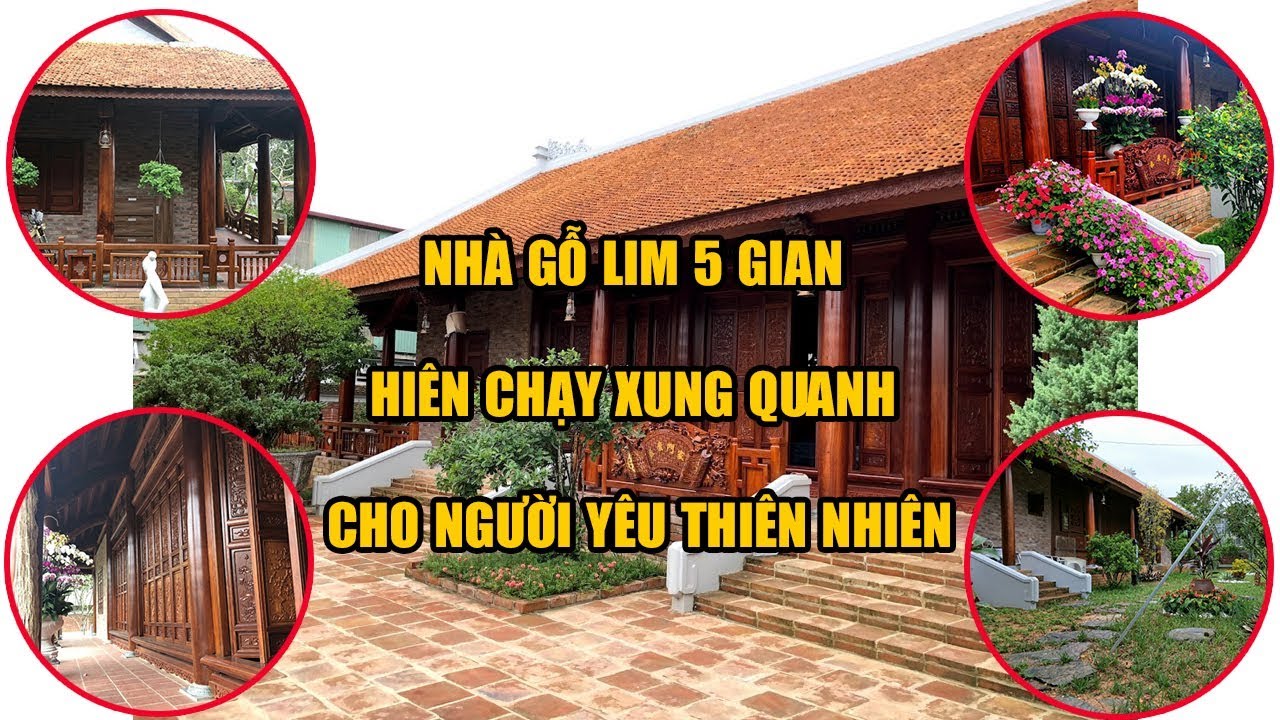 nhà gỗ 5 gian 2 tầng