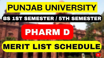 Punjab University Second Merit List 2022 | BS 1st & BS 5th Semester | PU Admissions 2022 Merit 2022