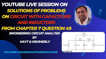 Chapter 7 Q49 Capacitors and Inductors: Hayt