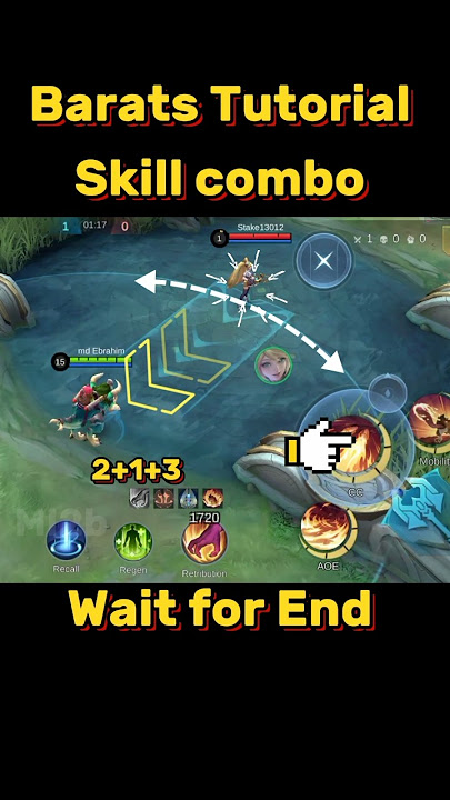 Barats Skill Combo Tutorial Mobile legends #ml2b #mlbb #barats #shorts