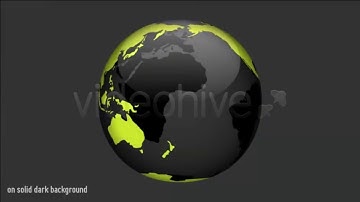 HD Spinning Earth Globe (for dark background) | Motion Graphics - Videohive template