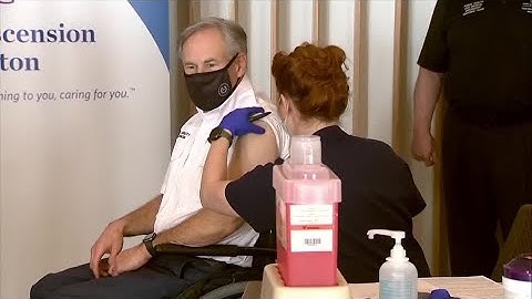 Texas Governor Greg Abbott gets vaccinated