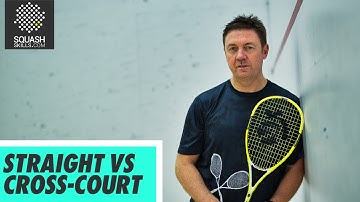 Squash tips: Length hitting tactics with Shaun Moxham - Straight vs cross-court