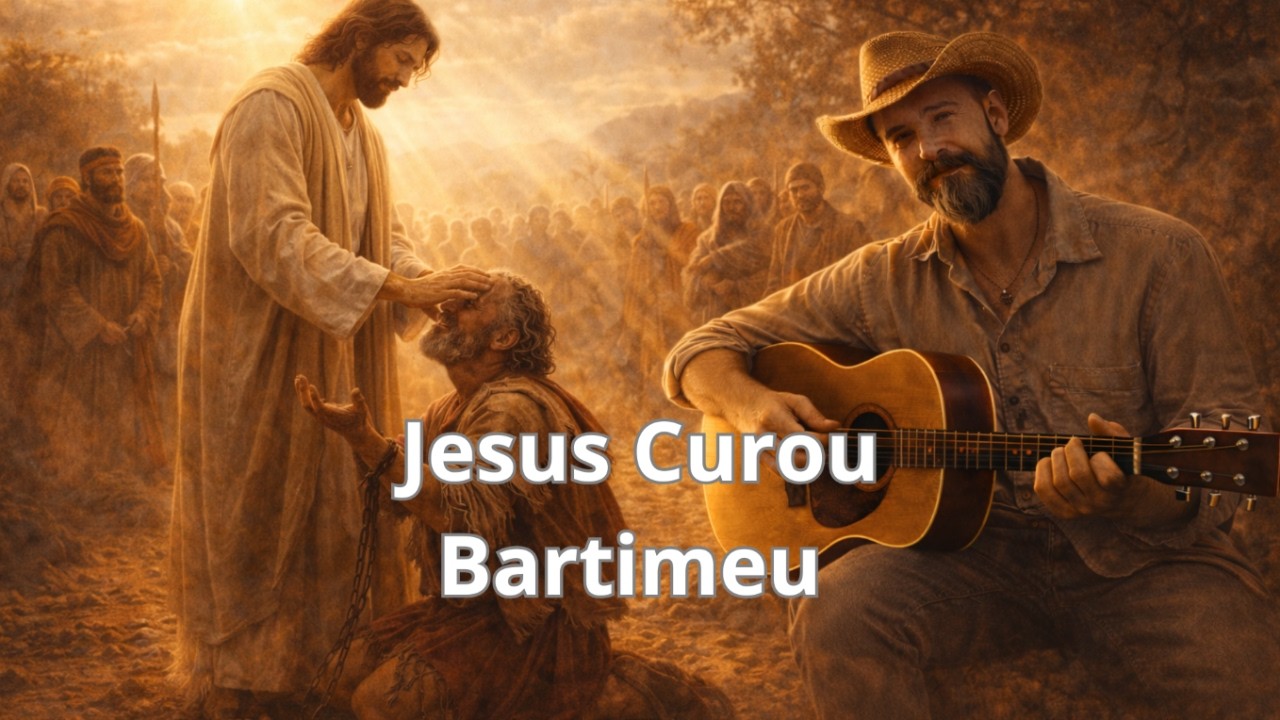 Jesus Curou Bartimeu 🙏 O Cego Voltou a Enxergar Pelo Poder da Fé | Viola de Deus