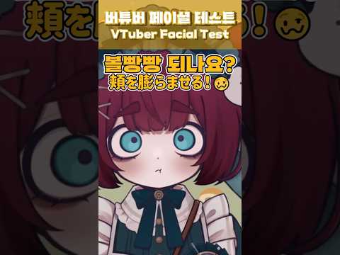 버튜버 페이셜 테스트(VTuber表情テスト！) #Shorts #VTuber #おすすめ #fyp #TikTok #個人Vtuber