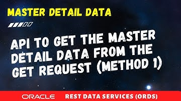 Get header line details as JSON response with PLSQL using ORDS REST API, master details ORDS select