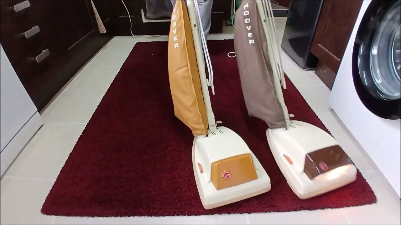 TWO 1970s Hoover Juniors in use at the same time! U1012 and U1016