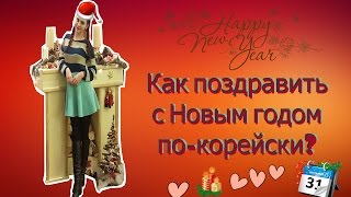 С Новым годом | Корейские поздравления | И слишком много снега...