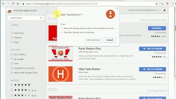 How to hide all tabs of browser in one click? What is PANIC BUTTON?