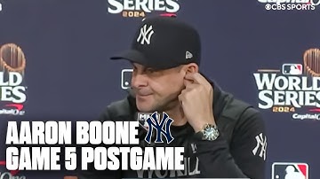 Aaron Boone says he