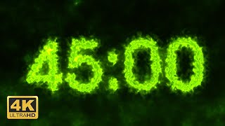 45 Minutes Countdown Timer - Kryptonite [4K]