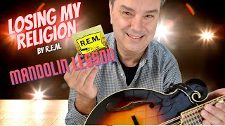 Video thumbnail of "Losing My Religion (R.E.M.) - Mandolin Lesson #rockpopmandolin"