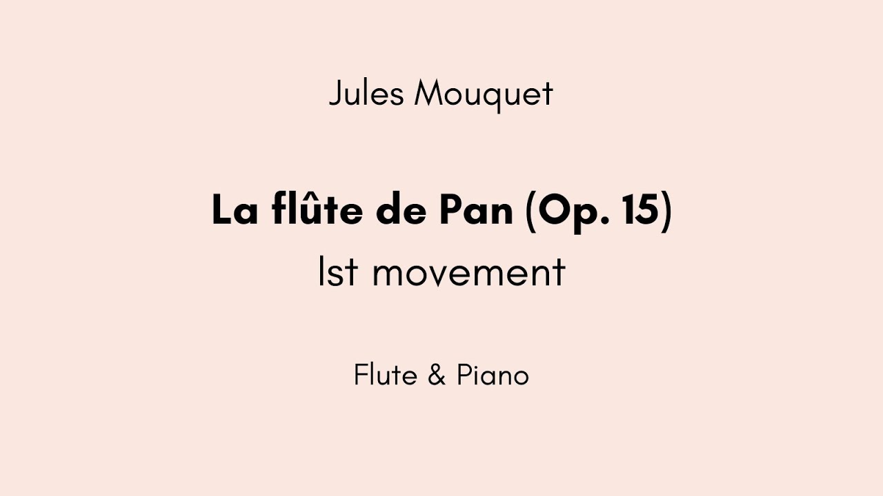 ピカソ、Etudes Pour La Flute De Pan Repertoire Guide: Mouquet's La Flute de Pan movement I - YouTube