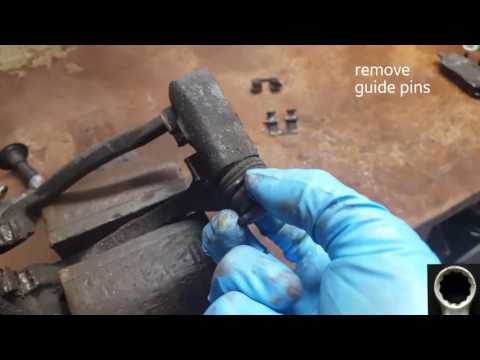 How to properly clean brake caliper bracket and hardware