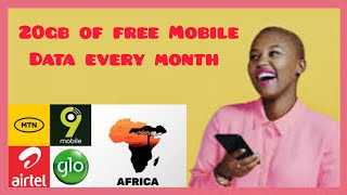 GET 20GB OF FREE MOBILE DATA EVERY MONTH WITH (Emmanuel Owa) screenshot 3