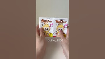 Labubu Have A Seat x Sanrio blind box 🧡 #labubu #blindbox #unboxing #asmr #diy #papercraft