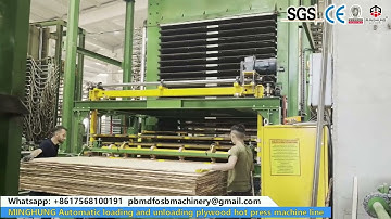 Plywood hot press,Automatic loading and unloading