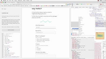 Inspect Element + Custom CSS in Squarespace