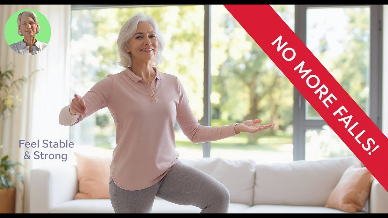 Prevent Falls: 20 Min Balance Exercises for Seniors - YouTube
