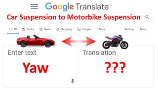 Tuning Motorcycle Suspension in Car Suspension Language