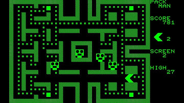 Sharp MZ-80A Game: Pack Man (1984)