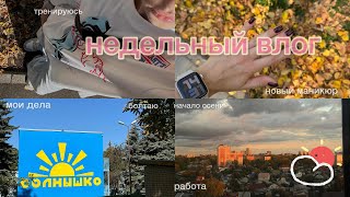 картинка: недельный влог: начало осени/болтаю/занимаюсь собой