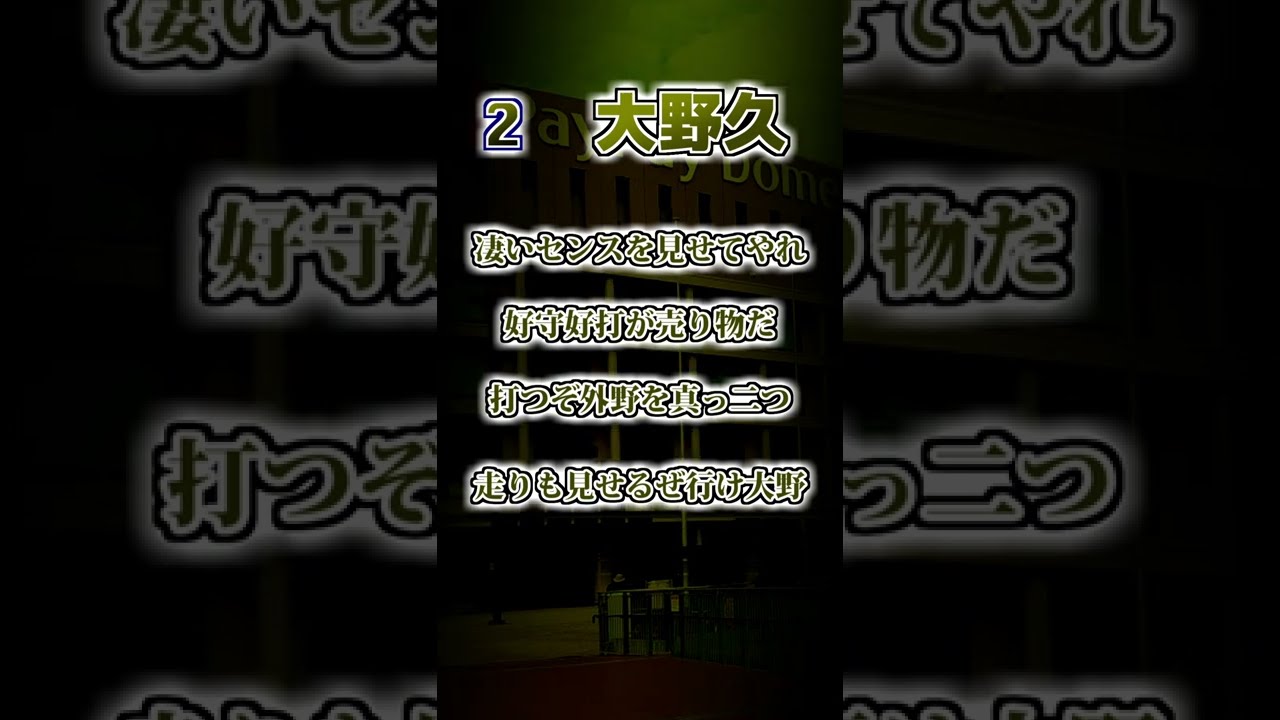 福岡ダイエーホークス】大野久 応援歌 #shorts #応援歌