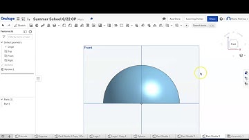 OnShape Tutorial: Half Sphere