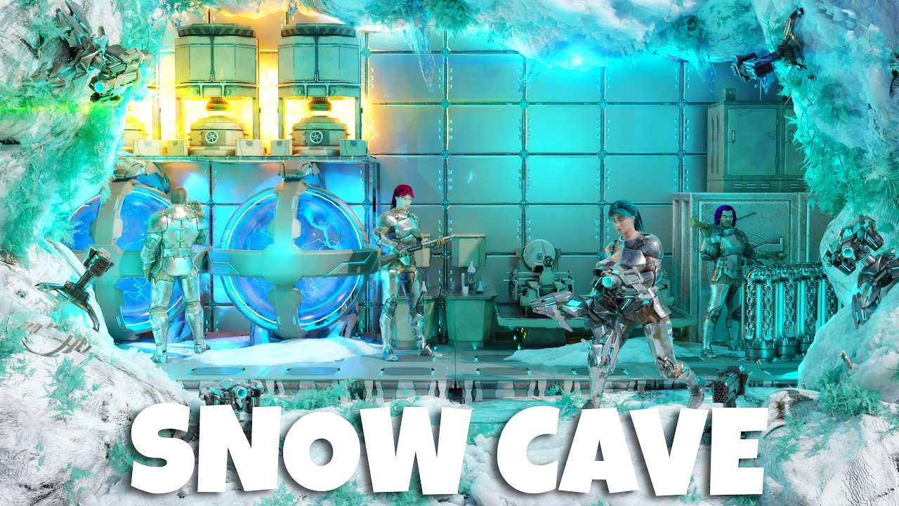 I SURVIVED 200 Days in The SNOW of Extinction - Full Movie - ARK: Survival Evolved