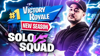 MON PREMIER TOP1 EN SOLO VS SQUAD DE LA NOUVELLE SAISON !!!