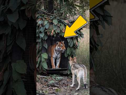 The wolf who saved the stranded tiger