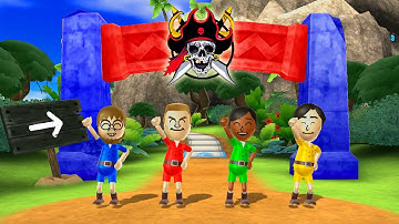 Wii Party Board Game Island - Jim Vs Tyrone Vs Sakura Vs Takumi (Master Difficulty)