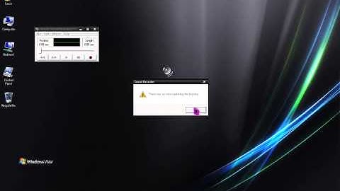 Windows XP Sound Recorder working in Windows Vista!