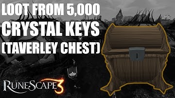 Loot From 5,000 Crystal Keys (Taverley) / Runescape 3 2020