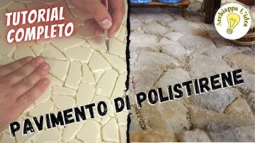 Pavimento di polistirene effetto pietra 💪 Tutorial presepe fai da te