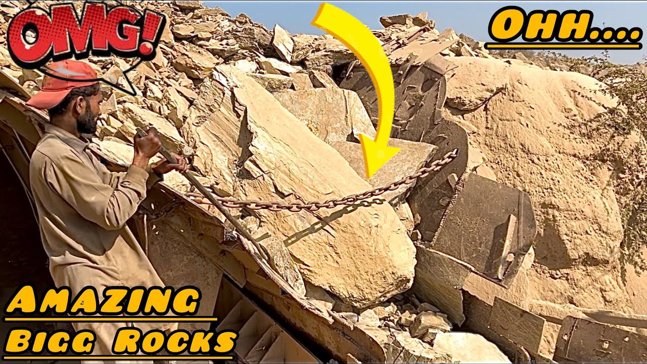 STUNT & DRAMA! TWO Workers vs Mega Giant Rock | Insane Crusher Machine Power That Shocks the World”