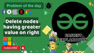 Delete nodes having greater value on right | POTD | GFG Problem of the Day | C++ | Java | Python
