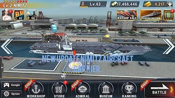Warship Battle: New Update Limited Edition "Nimitz" Aircraft Carrier Has Been Added.