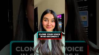 I cloned my voice using AI 😱 #shorts